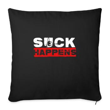 Vacuuming Household Housekeeper - Sofa pillowcase 17,3'' x 17,3'' (45 x 45 cm) - black - Front