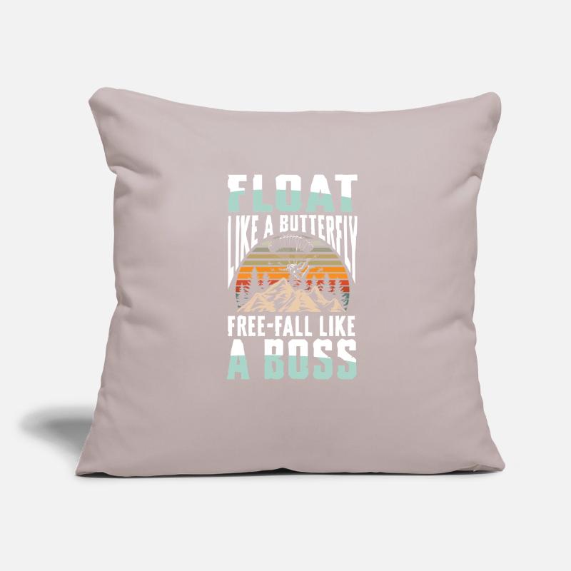 Float like a butterfly, free fall like Sofa pillowcase 17,3'' x 17,3'' (45 x 45 cm)