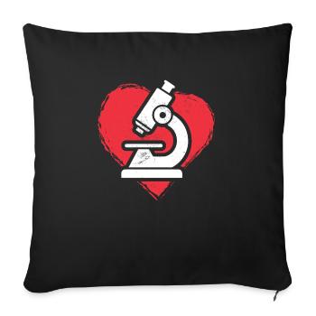 Liebe Medizinischer Laborwissenschaftler Lustiger MLS-Wissenschaftler - Sofakissenbezug 45 x 45 cm - Schwarz - Vorne