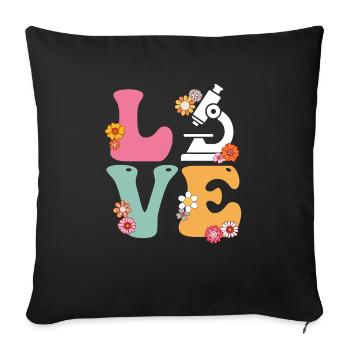 Love Medical Lab Scientist Boho Rainbow MLS - Sofa pillowcase 17,3'' x 17,3'' (45 x 45 cm) - black - Front