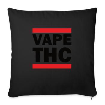 Vape THC - Sofakissenbezug 45 x 45 cm - Schwarz - Vorne
