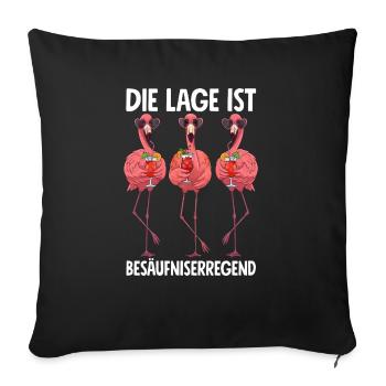 La situation est l’ivresse - Housse de coussin décorative 45 x 45 cm - noir - Devant