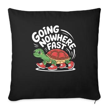 Rythme de tortue avec style - Housse de coussin décorative 45 x 45 cm - noir - Devant