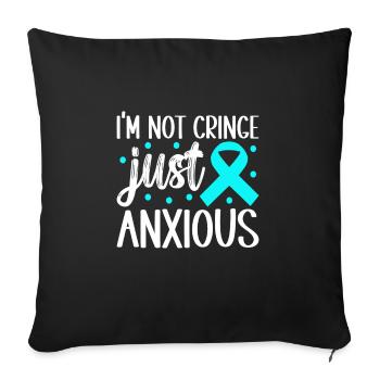 Trouble anxieux Trouble anxieux - Housse de coussin décorative 45 x 45 cm - noir - Devant