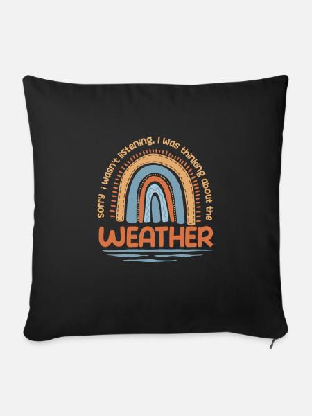Meteorologe Wettervorhersager - Sofakissenbezug 45 x 45 cm - Schwarz