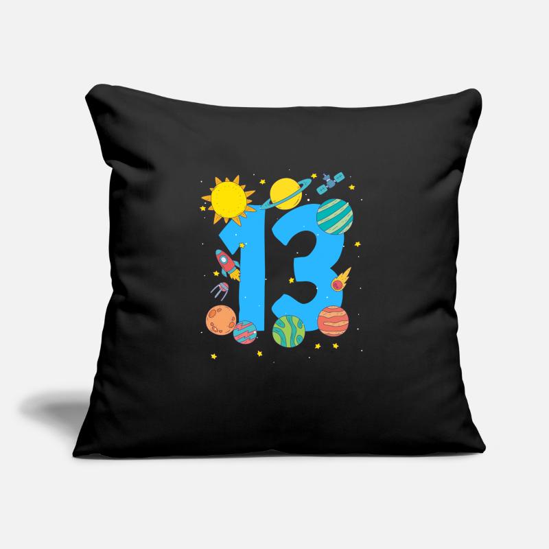 Aventure spatiale numéro 13 Housse de coussin décorative 45 x 45 cm
