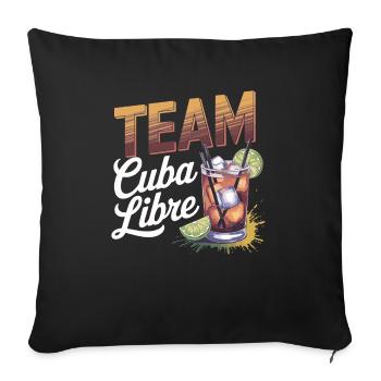 Cocktail Bartender Team Cuba Libre - Housse de coussin décorative 45 x 45 cm - noir - Devant