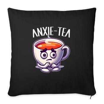 Anxiety disorder Anxiety disorder - Sofa pillowcase 17,3'' x 17,3'' (45 x 45 cm) - black - Front
