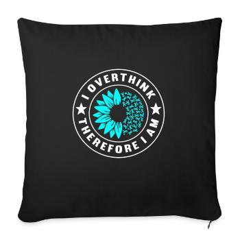 Anxiety disorder Anxiety disorder - Sofa pillowcase 17,3'' x 17,3'' (45 x 45 cm) - black - Front