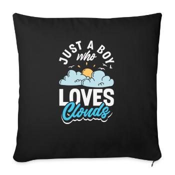 Météorologie amusante Passionnés de météo - Housse de coussin décorative 45 x 45 cm - noir - Devant