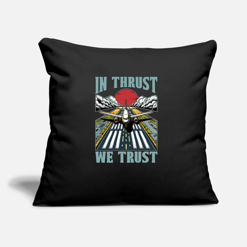 Flight Instructor In Thrust We Trust Pilot School Sofakissenbezug 45 x 45 cm