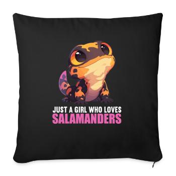 Salamandres Salamandres - Housse de coussin décorative 45 x 45 cm - noir - Devant