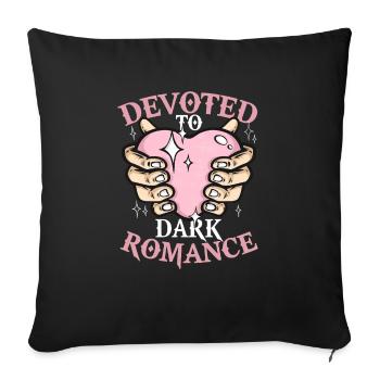Dark Romance Booktok Consacré à la Dark Romance - Housse de coussin décorative 45 x 45 cm - noir - Devant