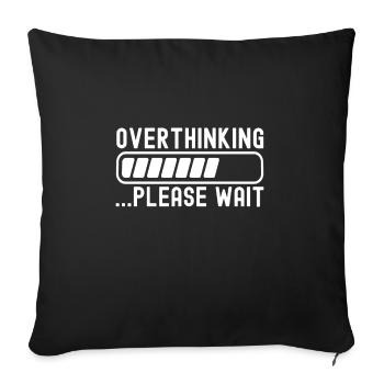 Anxiety disorder Anxiety disorder - Sofa pillowcase 17,3'' x 17,3'' (45 x 45 cm) - black - Front