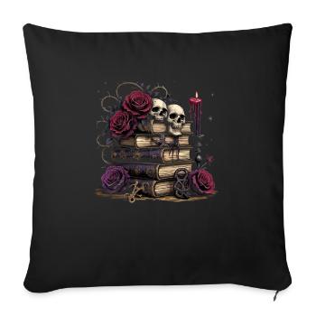 Romance sombre Booktok - Housse de coussin décorative 45 x 45 cm - noir - Devant