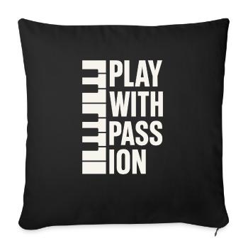 Classical Pianist Piano Life Music Recital - Sofa pillowcase 17,3'' x 17,3'' (45 x 45 cm) - black - Front