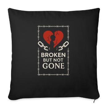 Awareness for parents of the decision - Sofa pillowcase 17,3'' x 17,3'' (45 x 45 cm) - black - Front