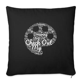 Funny Art Painter Check Out My Drawing Gift Idea - Sofakissenbezug 45 x 45 cm - Schwarz - Vorne