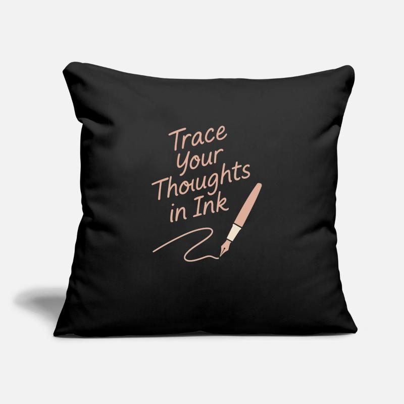 Journaling Aesthetic Creative Planner Life Writing Sofa pillowcase 17,3'' x 17,3'' (45 x 45 cm)