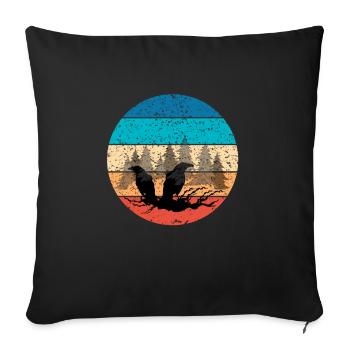 Ravens - Sofa pillowcase 17,3'' x 17,3'' (45 x 45 cm) - black - Front