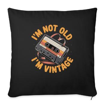 I'm Not, I'm Tri-blend T-Shirt - Sofa pillowcase 17,3'' x 17,3'' (45 x 45 cm) - black - Front