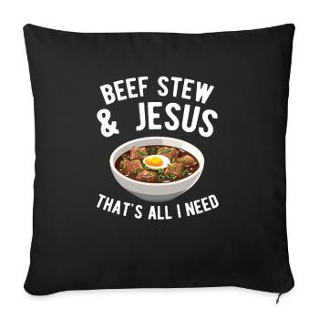 Funny Thanksgiving Food -fans Meme - Sofa pillowcase 17,3'' x 17,3'' (45 x 45 cm) - black - Front