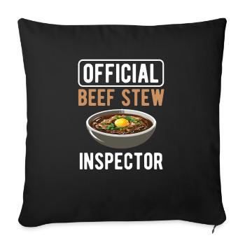 Funny Thanksgiving Food -fans Meme - Sofa pillowcase 17,3'' x 17,3'' (45 x 45 cm) - black - Front