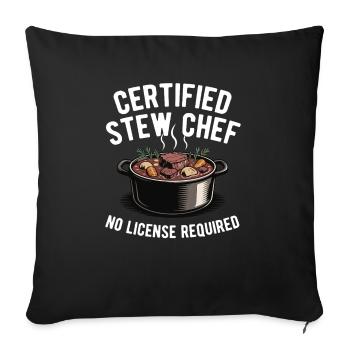 Funny Thanksgiving Food -fans Meme - Sofa pillowcase 17,3'' x 17,3'' (45 x 45 cm) - black - Front