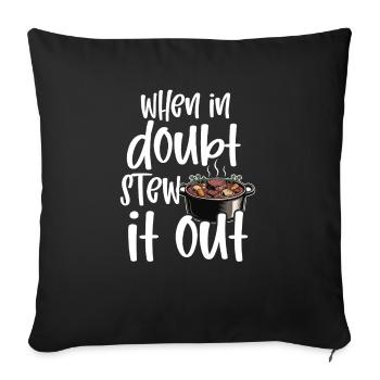 Funny Thanksgiving Food -fans Meme - Sofa pillowcase 17,3'' x 17,3'' (45 x 45 cm) - black - Front