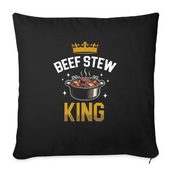 Funny Thanksgiving Food -fans Meme - Sofa pillowcase 17,3'' x 17,3'' (45 x 45 cm) - black - Front