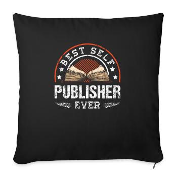 Writer Writing Novels Author - Sofa pillowcase 17,3'' x 17,3'' (45 x 45 cm) - black - Front