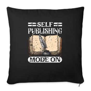 Writer Writing Novels Author - Sofa pillowcase 17,3'' x 17,3'' (45 x 45 cm) - black - Front