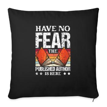 Writer Writing Novels Author - Sofa pillowcase 17,3'' x 17,3'' (45 x 45 cm) - black - Front