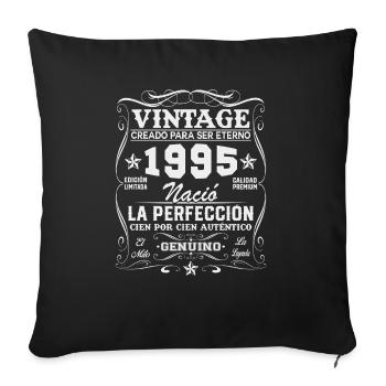 30ème Anniversaire 30 Ans Millésime 1995 - Housse de coussin décorative 45 x 45 cm - noir - Devant