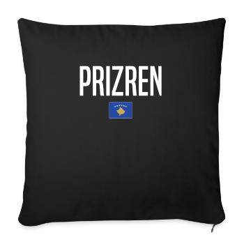 Prizren, Kosovo - Housse de coussin décorative 45 x 45 cm - noir - Devant