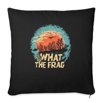 Aquarium Aquarist Coral Fragging - Sofa pillowcase 17,3'' x 17,3'' (45 x 45 cm) - black - Front