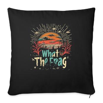 Aquarium Aquarist Coral Fragging - Sofa pillowcase 17,3'' x 17,3'' (45 x 45 cm) - black - Front
