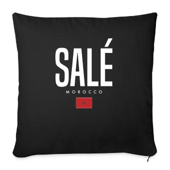 Salé Morocco - Sofa pillowcase 17,3'' x 17,3'' (45 x 45 cm) - black - Front