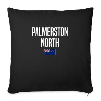 Palmerston North Neuseeland - Sofakissenbezug 45 x 45 cm - Schwarz - Vorne