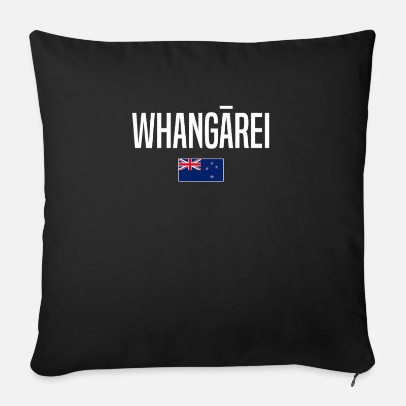Whangarei Neuseeland - Sofakissenbezug 45 x 45 cm - Schwarz