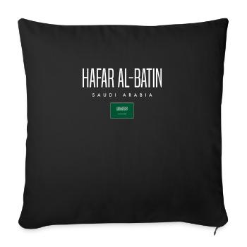 Hafar Al-Batin, Saudi Arabia - Sofa pillowcase 17,3'' x 17,3'' (45 x 45 cm) - black - Front