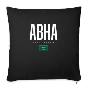 Abha Saudi Arabia - Sofa pillowcase 17,3'' x 17,3'' (45 x 45 cm) - black - Front