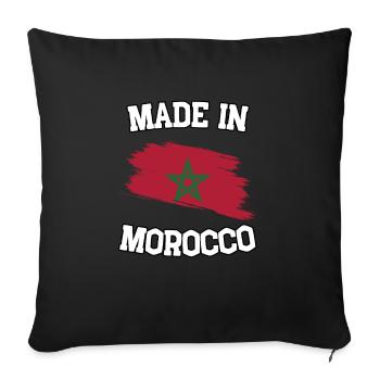 Made in Morocco - Sofakissenbezug 45 x 45 cm - Schwarz - Vorne
