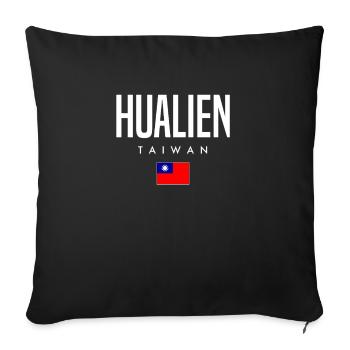 Hualien, Taïwan - Housse de coussin décorative 45 x 45 cm - noir - Devant