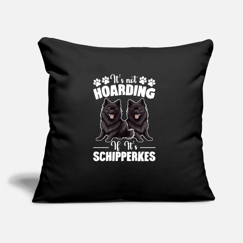 It doesn't stop if it's Schipperkes Sofa pillowcase 17,3'' x 17,3'' (45 x 45 cm)