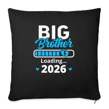 Big Brother Loading 2026 Baby Reveal - Sofa pillowcase 17,3'' x 17,3'' (45 x 45 cm) - black - Front