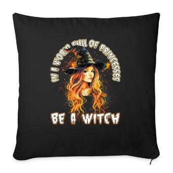 Gruselige Pin-up-hexe Halloween - Sofakissenbezug 45 x 45 cm - Schwarz - Vorne