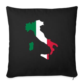 Italy - Sofakissenbezug 45 x 45 cm - Schwarz - Vorne