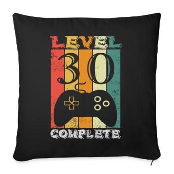 30e anniversaire homme 30 ans niveau 30 hommes 1991 - Housse de coussin décorative 45 x 45 cm - noir - Devant