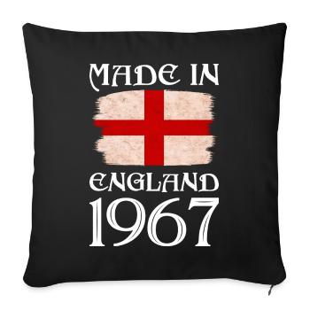 Made in England 1967 - St George's Day - English - Sofa pillowcase 17,3'' x 17,3'' (45 x 45 cm) - black - Front
